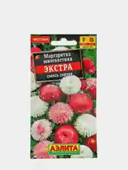 Маргаритка многолетняя "Экстра" Аэлита, смесь сортов, цветы семена