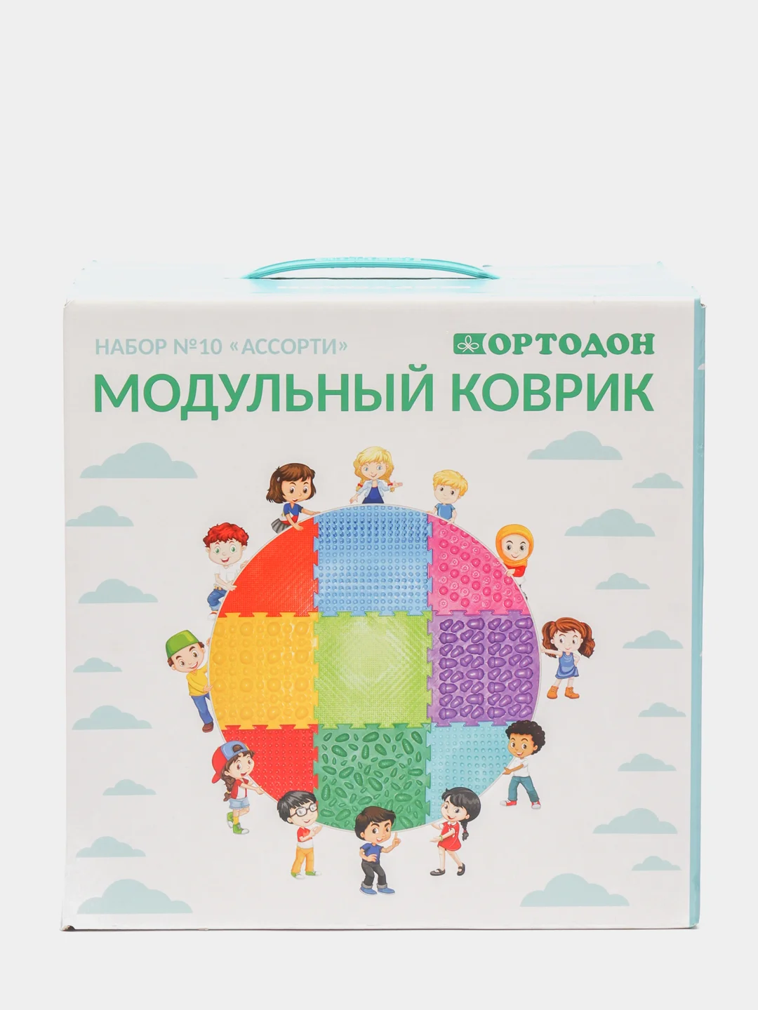 Модульный массажный коврик ОРТОДОН, набор №10 "Ассорти"