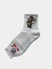 Белый носки женские с ярким принтом