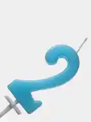 Голубой свечи "Цифры" для торта