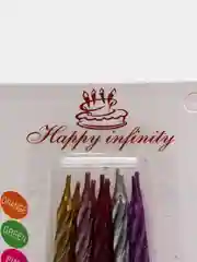 Алый свечи для торта, набор 10 штук