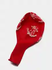 Алый шарик  с узорами для Дня Рождения и Праздника