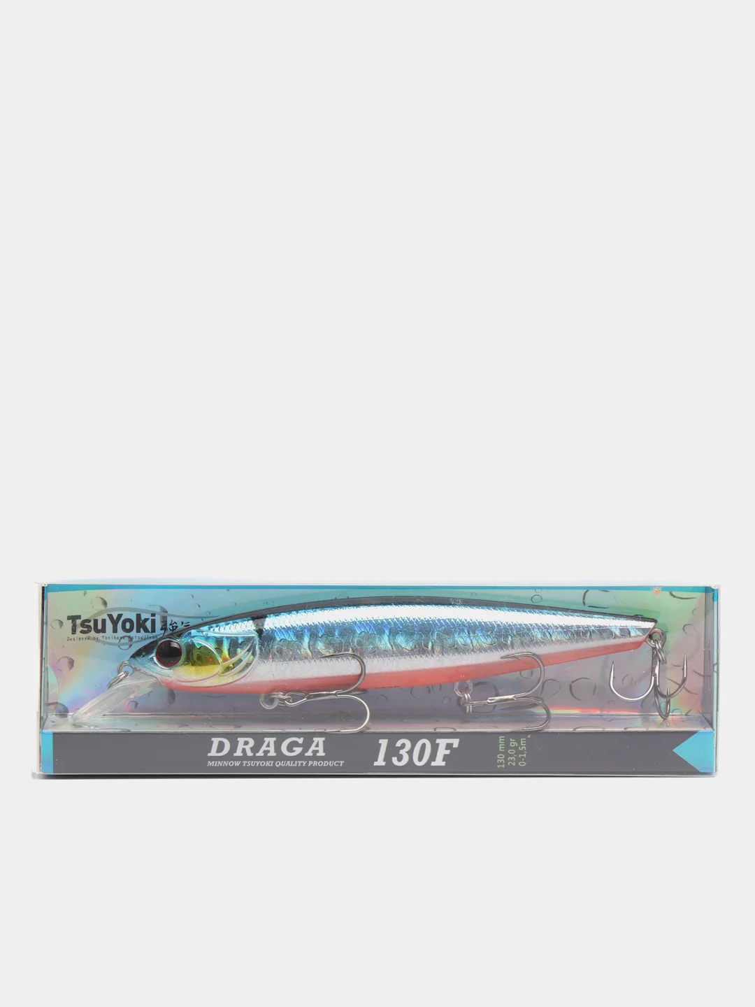 Серый воблер TsuYoki DRAGA 130F