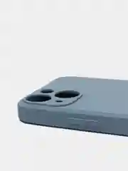 Светло-синий чехол на iPhone 11, 13, 12, XR, Pro, Max, Mini, бархатный