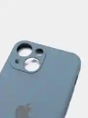 Светло-синий чехол на iPhone 11, 13, 12, XR, Pro, Max, Mini, бархатный