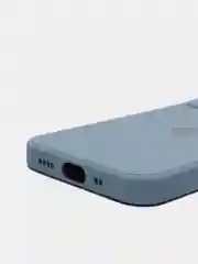 Светло-синий чехол на iPhone 11, 13, 12, XR, Pro, Max, Mini, бархатный