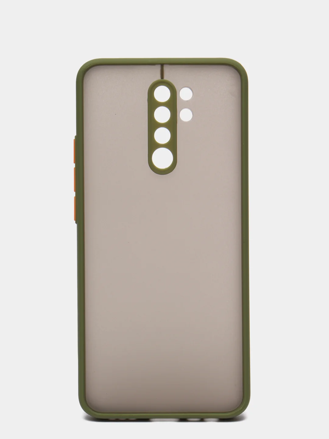 Лесной зеленый xiaomi Redmi 9, Сяоми Редми 9, чехол матовый силиконовый с цветными кнопками