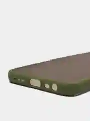 Лесной зеленый xiaomi Redmi 9, Сяоми Редми 9, чехол матовый силиконовый с цветными кнопками