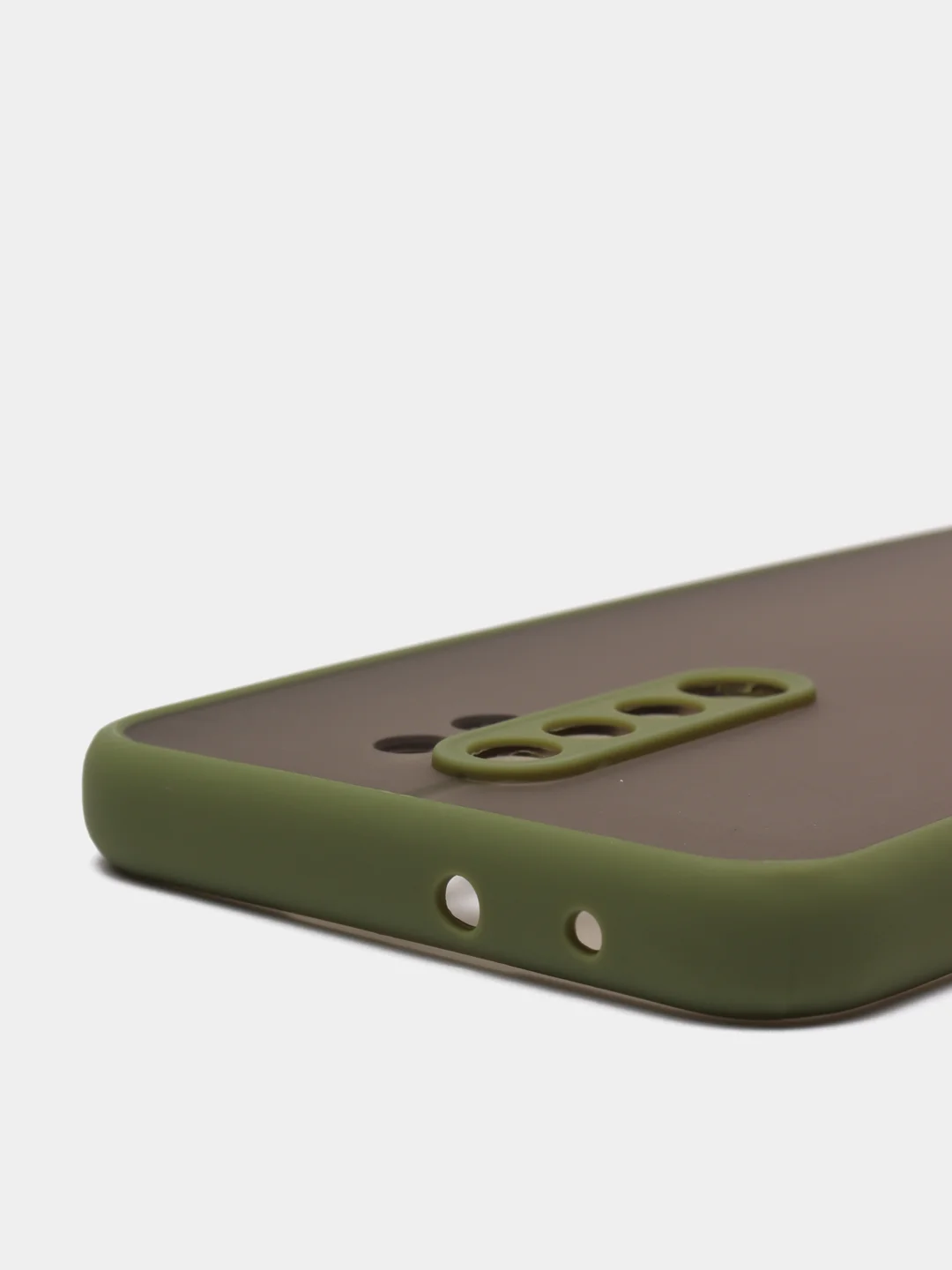 Лесной зеленый xiaomi Redmi 9, Сяоми Редми 9, чехол матовый силиконовый с цветными кнопками