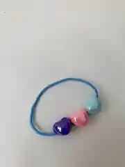 Голубой резинки для волос с сердечками/Аксесуары для волос для девочек