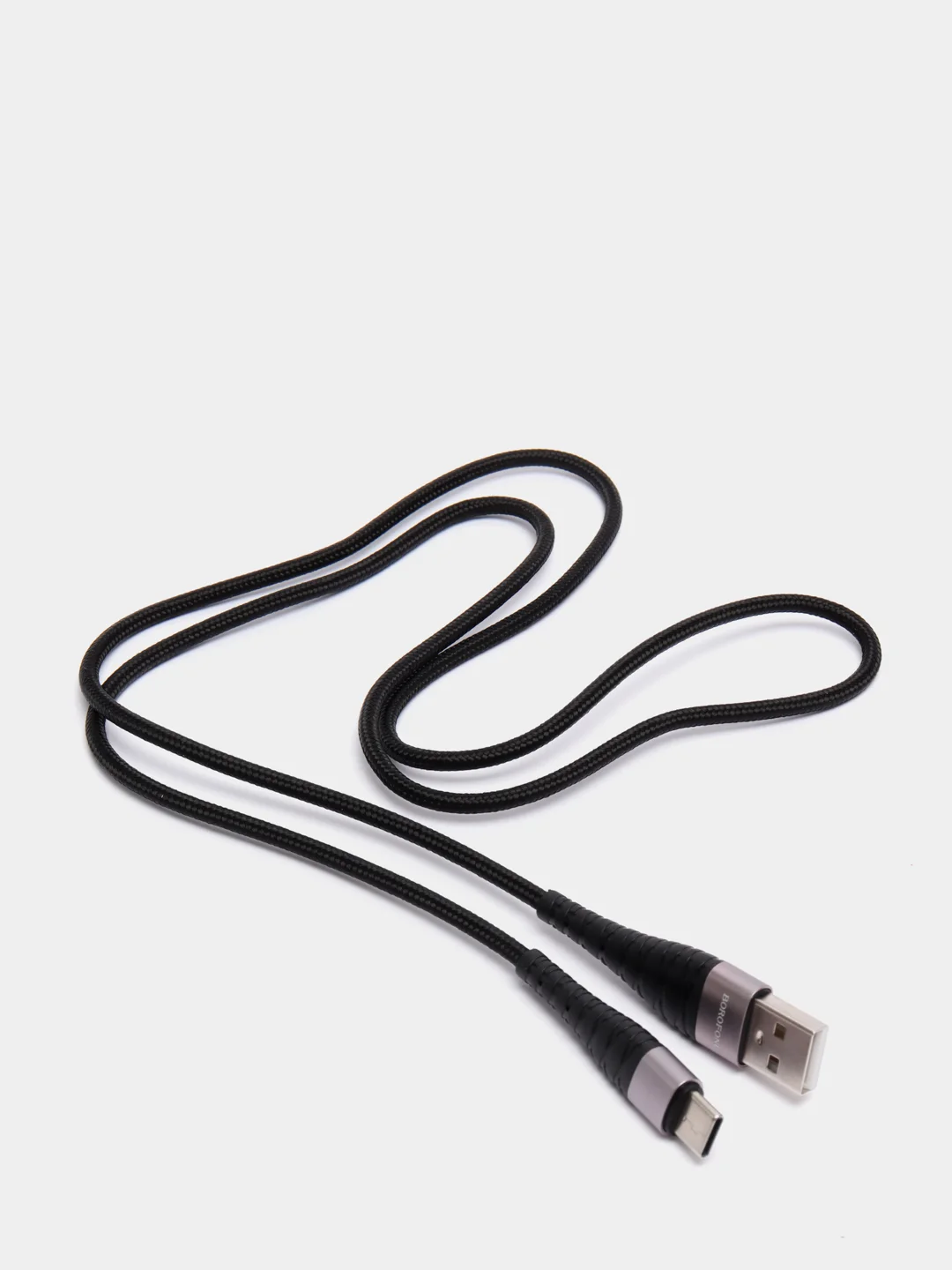 Черный кабель быстрая зарядка 3А Type-C, micro, iPhone lightning, USB, тайпси, FAST quick charge