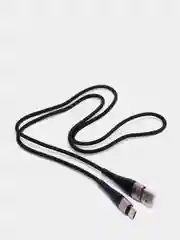 Черный кабель быстрая зарядка 3А Type-C, micro, iPhone lightning, USB, тайпси, FAST quick charge
