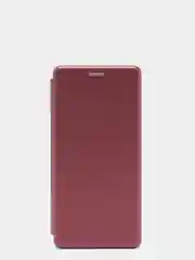 Бордовый чехол-книжка для Samsung J8, J6 2018, J5 2017, J120, S10 Plus, S10, S10E, J6 Plus, A6 2018