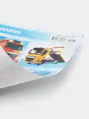 Наклейки "Грузовики", голубой фон, 16 х 9,7 см