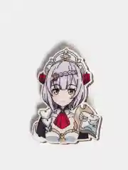 Алый значок деревянный по игре "Геншин импакт"