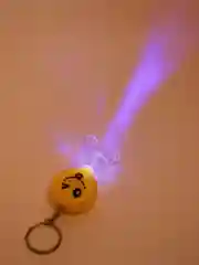 Фонарик-брелок, мигает разными цветами "Смайлик", 1 LED, 3х5.5 см, микс