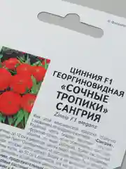 Семена циннии "Сангрия" Партнер