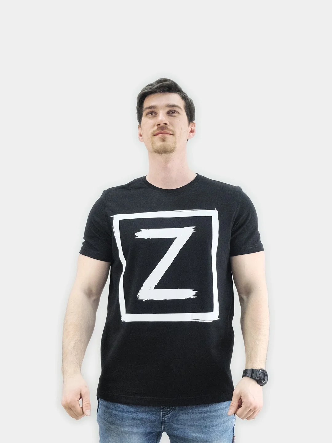 Мужская футболка "Z", "V", черная
