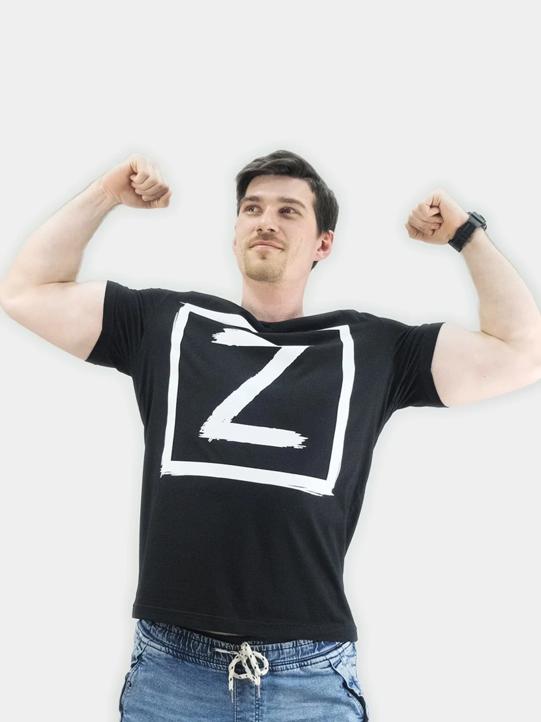 Мужская футболка "Z", "V", черная