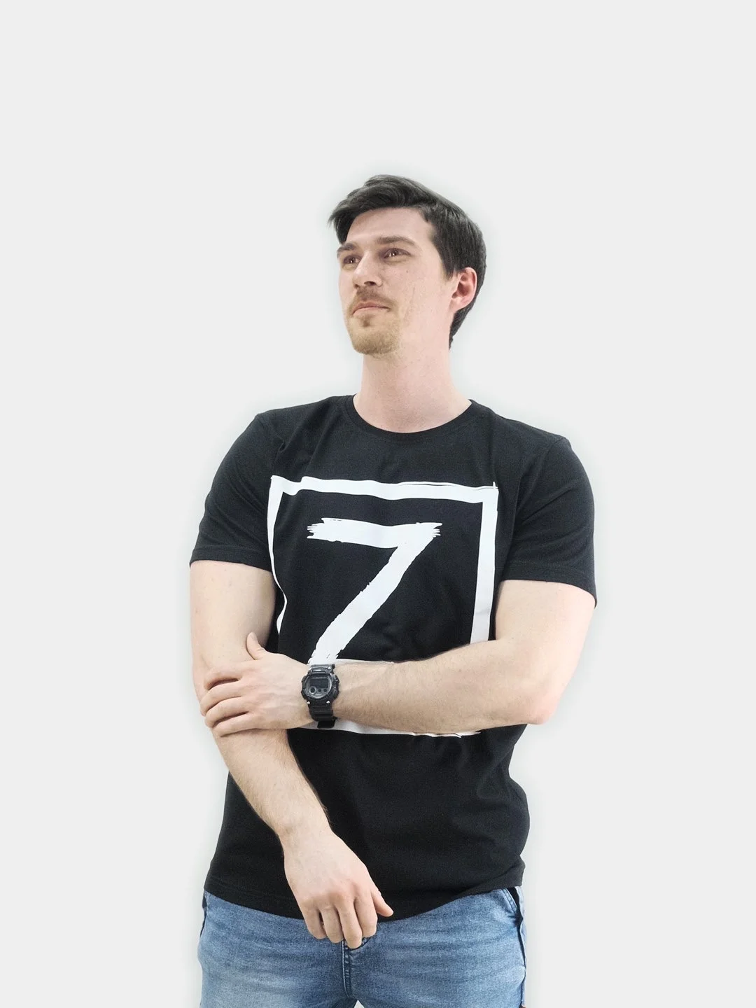 Мужская футболка "Z", "V", черная