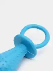 Игрушка соска большая синяя с колокольчиком из термопластичной резины, 14 х 6 см