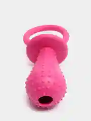 Игрушка соска большая красная, с колокольчиком, из термопластичной резины, 14 на 6 см