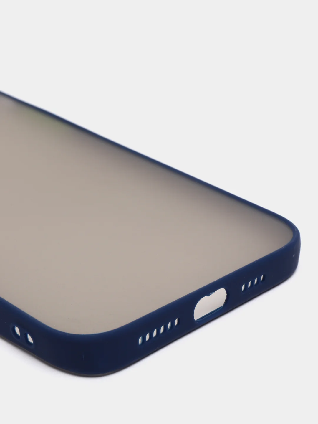 Темно-синий матовый силиконовый чехол для iPhone 11, 12, 12 Pro, 12 Pro Max, 13, 13 Pro, 13 Pro Max