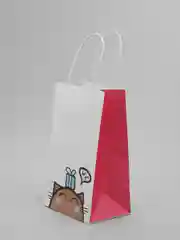 Кремовый подарочный пакетик