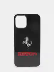 Тёмно-серый силиконовый чехол с принтом для iPhone 12, 12 Pro с принтом рисунком