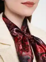 Бордовый французская косынка