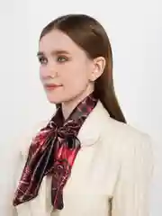 Бордовый французская косынка