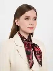 Бордовый французская косынка
