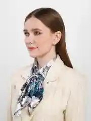 Серый металлик французская косынка