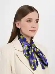 Синий французская косынка