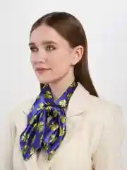 Синий французская косынка