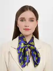 Синий французская косынка