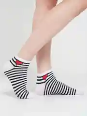 Ледяной носки женские дезодорирующие "СЕРДЦЕ" укороченные