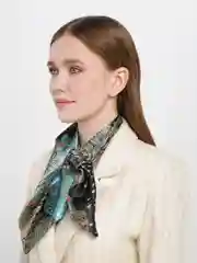 Бирюзовый французская косынка