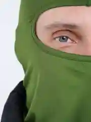 Зеленый балаклава подшлемник - маска спортивная мужская женская