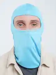 Голубой балаклава подшлемник - маска спортивная мужская женская