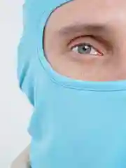 Голубой балаклава подшлемник - маска спортивная мужская женская
