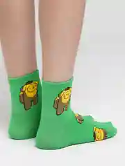 Лайм носки женские с животными