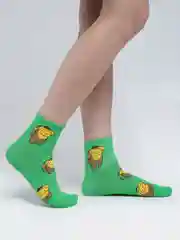 Лайм носки женские с животными