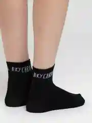 Черный женские носочки с надписями