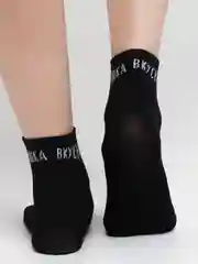 Черный женские носочки с надписями