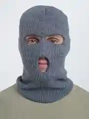 Зелёный хаки балаклава вязанная, унисекс, 20 цветов