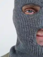 Зелёный хаки балаклава вязанная, унисекс, 20 цветов