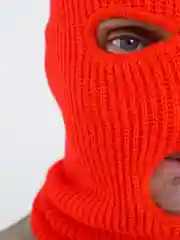 Алый балаклава вязанная, унисекс, 20 цветов