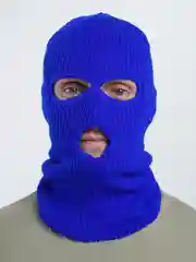 Индиго балаклава вязанная, унисекс, 20 цветов