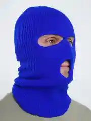 Индиго балаклава вязанная, унисекс, 20 цветов